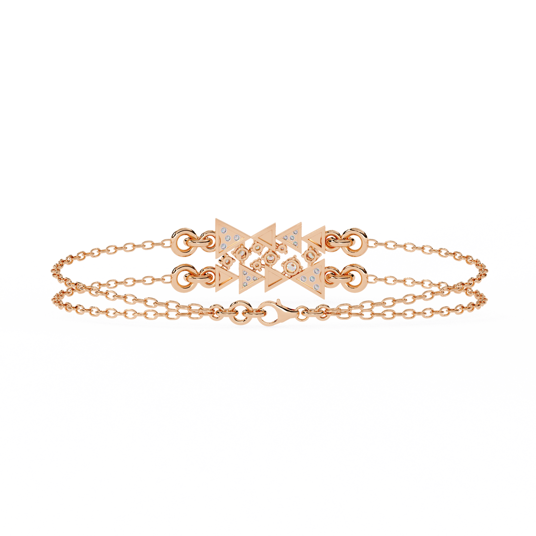 Fabulous  Bracelet With 18k Gold  Lab Grown Diamond.