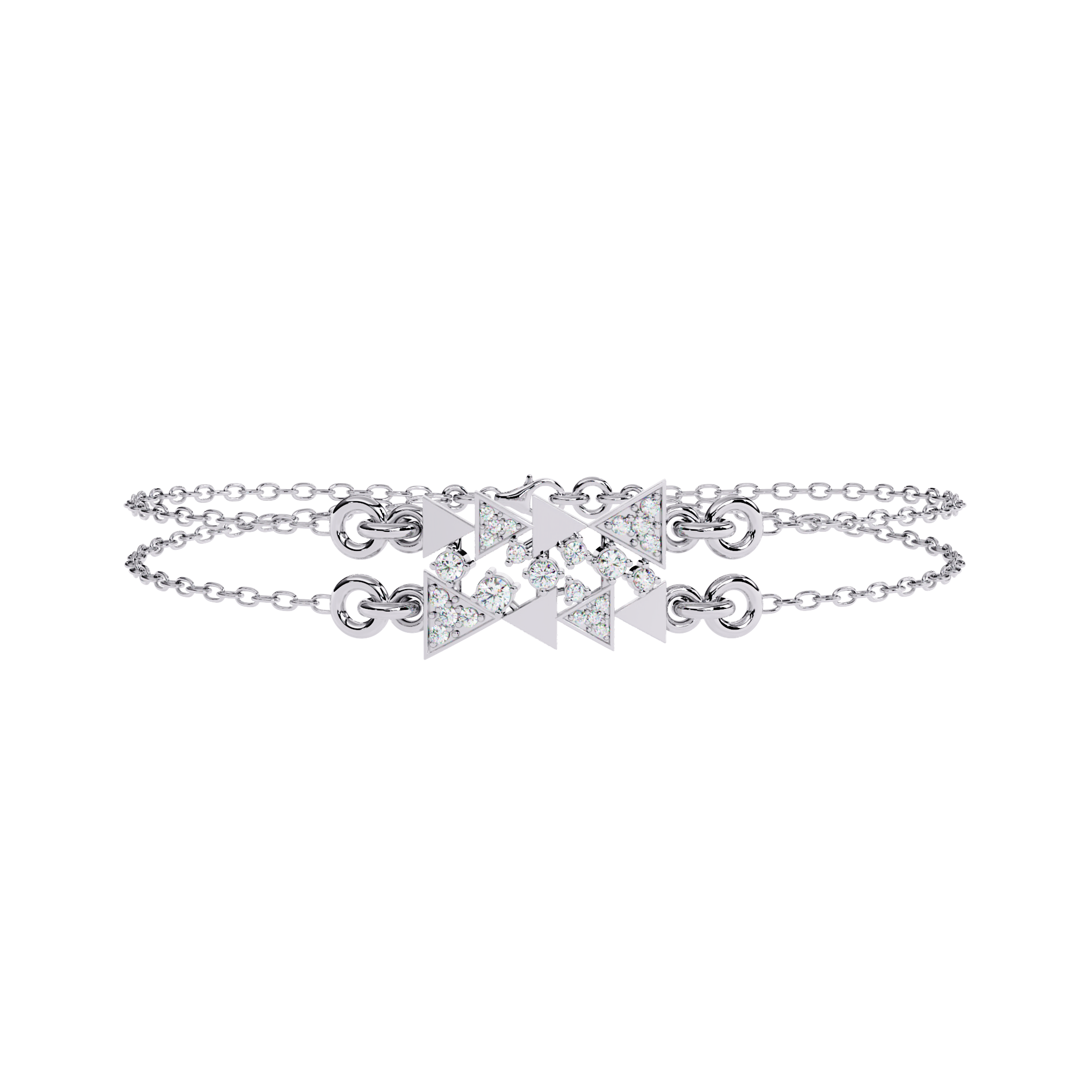 Fabulous  Bracelet With 18k Gold  Lab Grown Diamond.