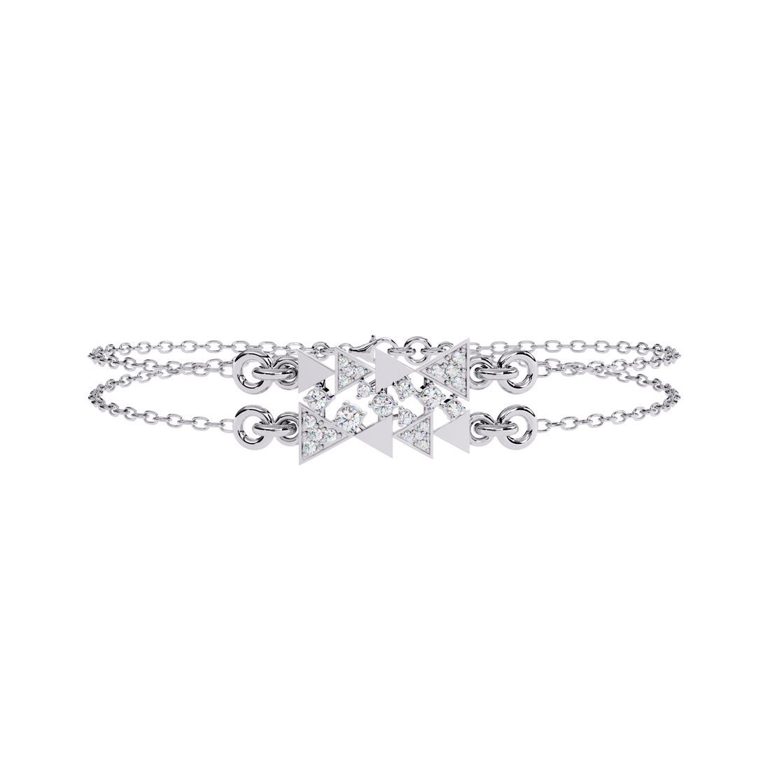 Fabulous  Bracelet With 18k Gold  Lab Grown Diamond.