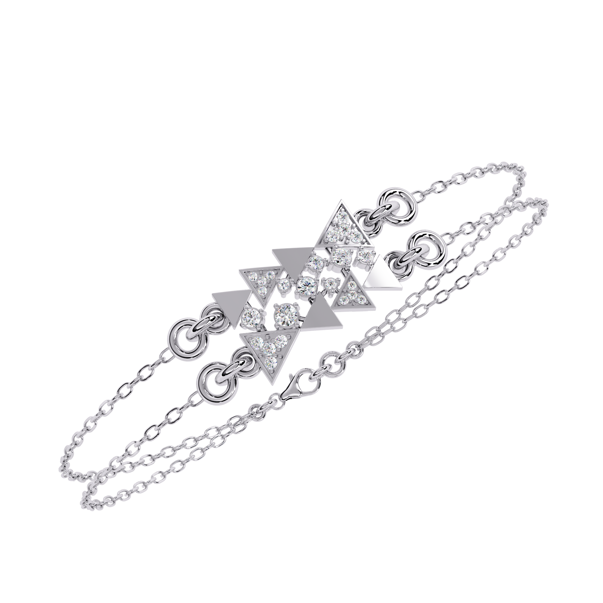 Fabulous  Bracelet With 18k Gold  Lab Grown Diamond.