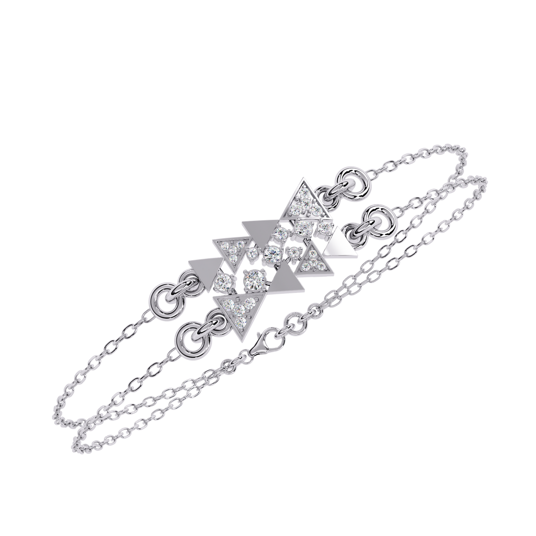 Fabulous  Bracelet With 18k Gold  Lab Grown Diamond.