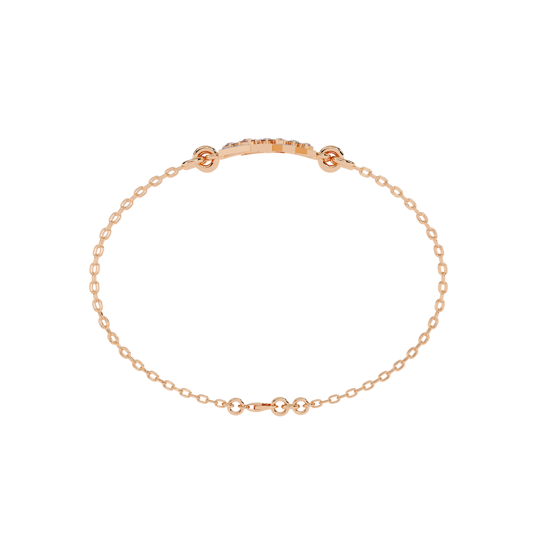Fabulous  Bracelet With 18k Gold  Lab Grown Diamond.