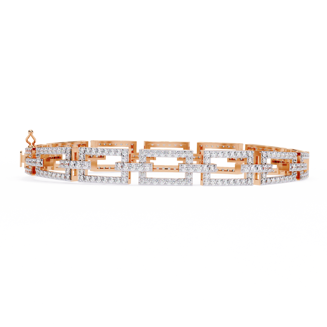 Fabulous  Bracelet With 18k Gold  Lab Grown Diamond.