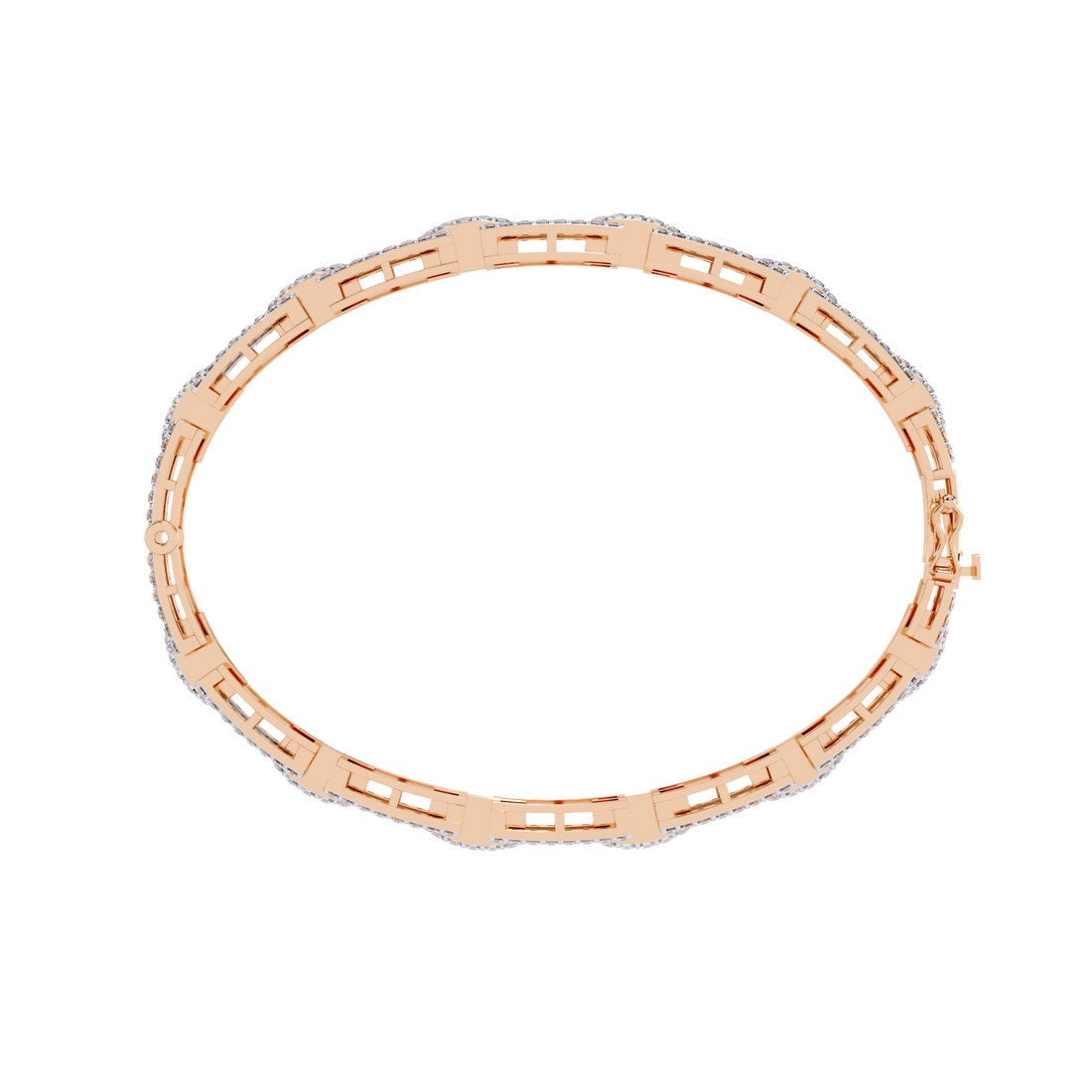 Fabulous  Bracelet With 18k Gold  Lab Grown Diamond.
