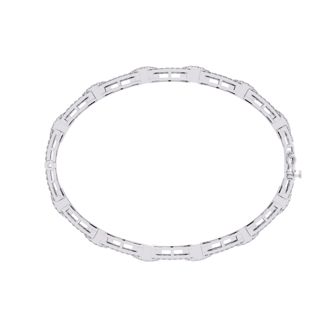 Fabulous  Bracelet With 18k Gold  Lab Grown Diamond.