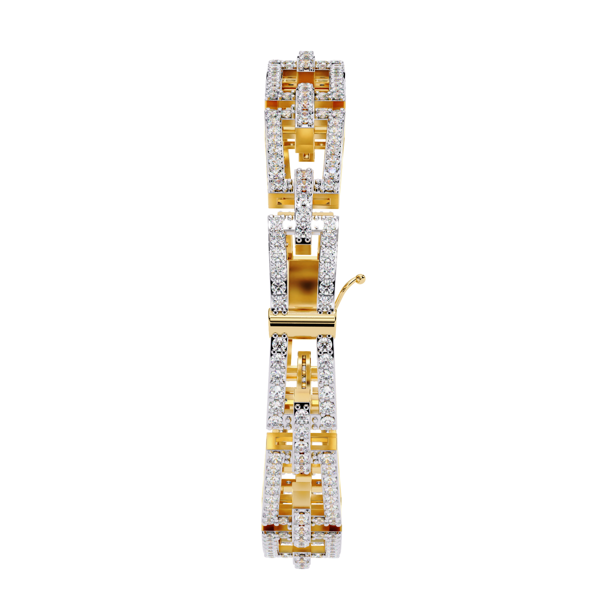Fabulous  Bracelet With 18k Gold  Lab Grown Diamond.