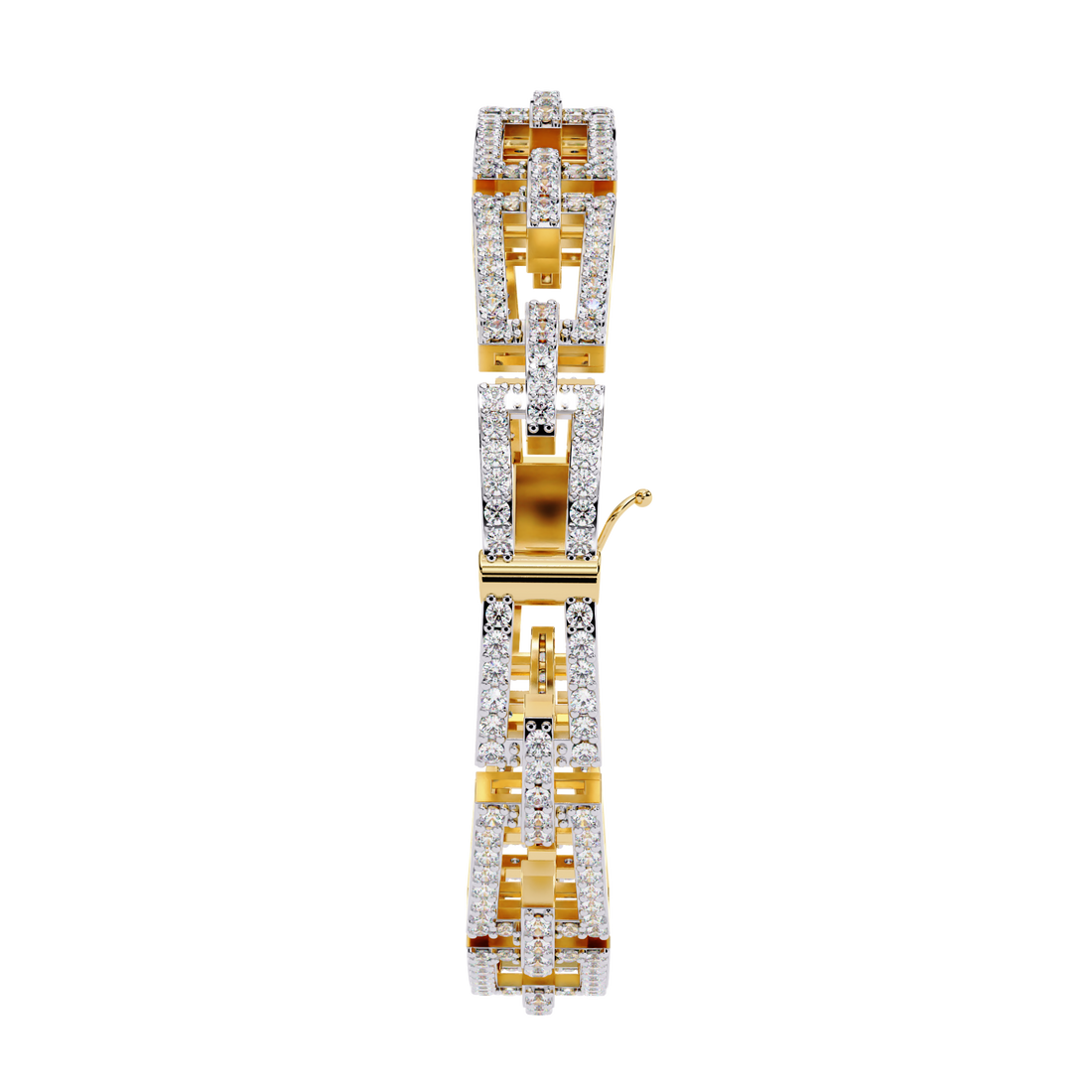 Fabulous  Bracelet With 18k Gold  Lab Grown Diamond.