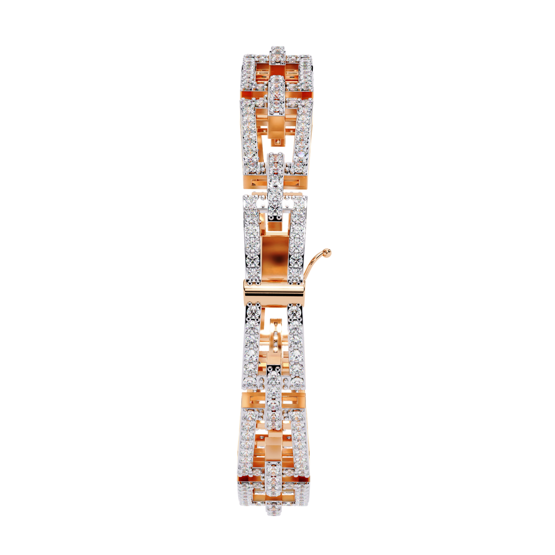 Fabulous  Bracelet With 18k Gold  Lab Grown Diamond.