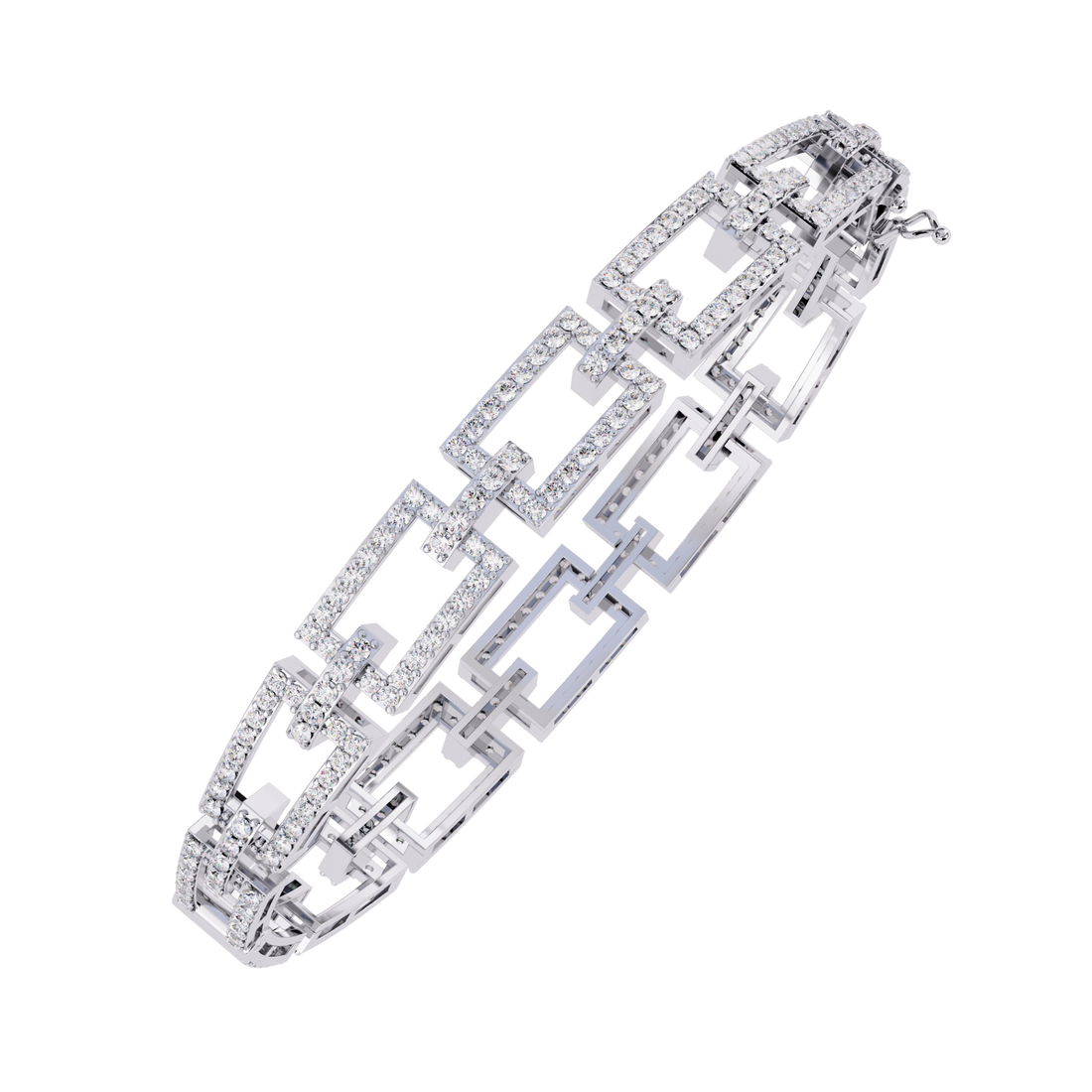 Fabulous  Bracelet With 18k Gold  Lab Grown Diamond.