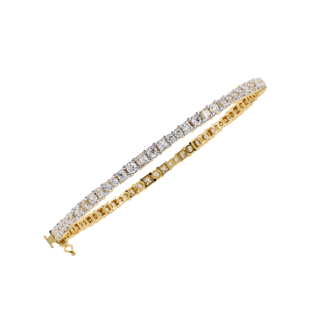 Fabulous  Bracelet With 18k Gold  Lab Grown Diamond.
