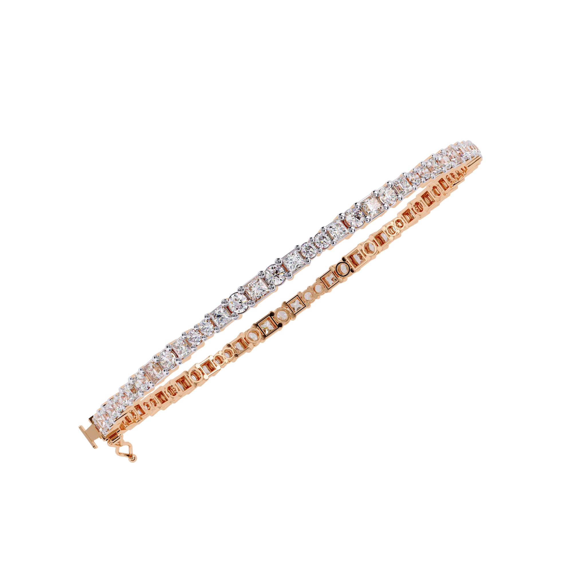 Fabulous  Bracelet With 18k Gold  Lab Grown Diamond.