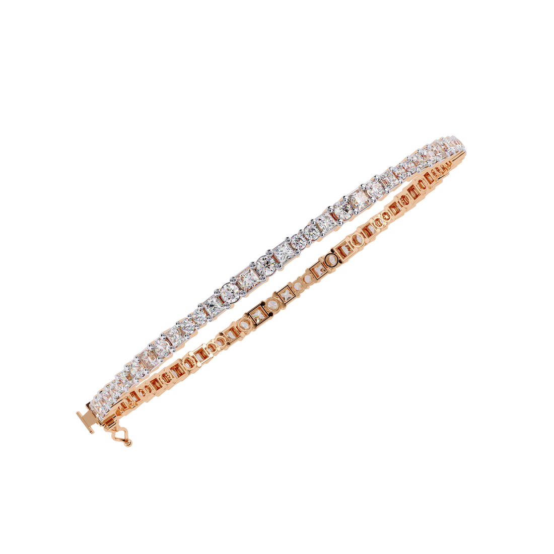 Fabulous  Bracelet With 18k Gold  Lab Grown Diamond.