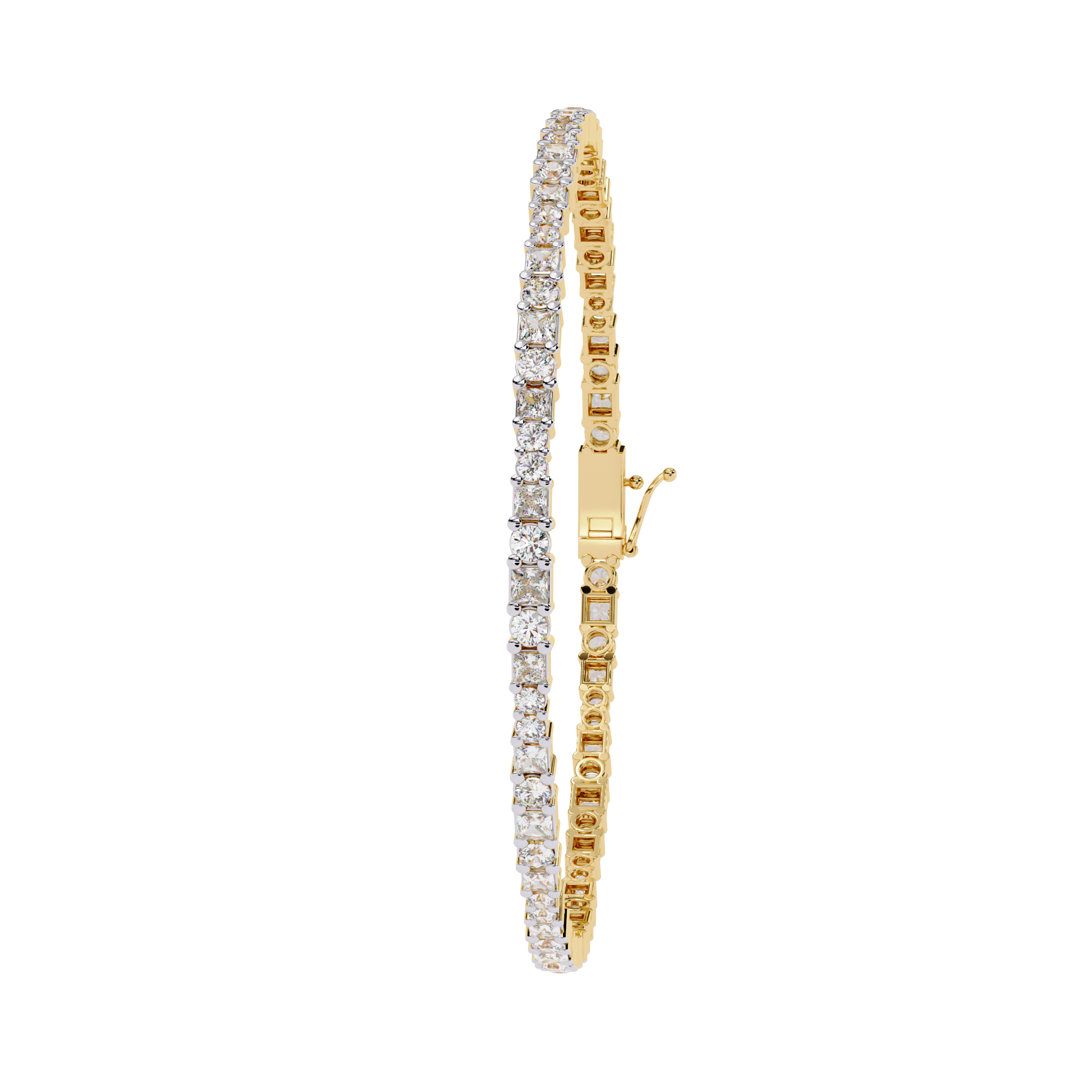 Fabulous  Bracelet With 18k Gold  Lab Grown Diamond.