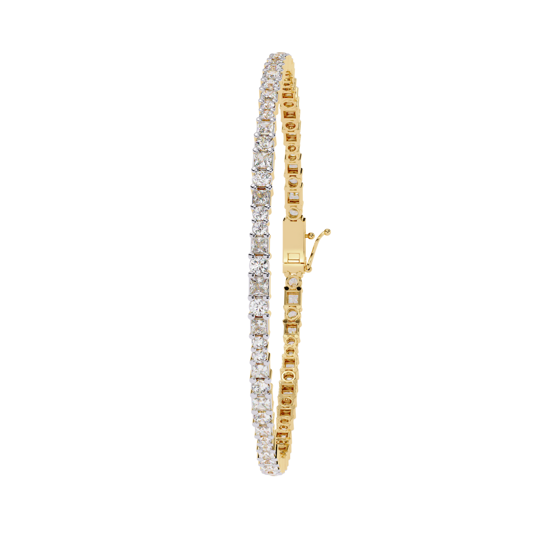 Fabulous  Bracelet With 18k Gold  Lab Grown Diamond.
