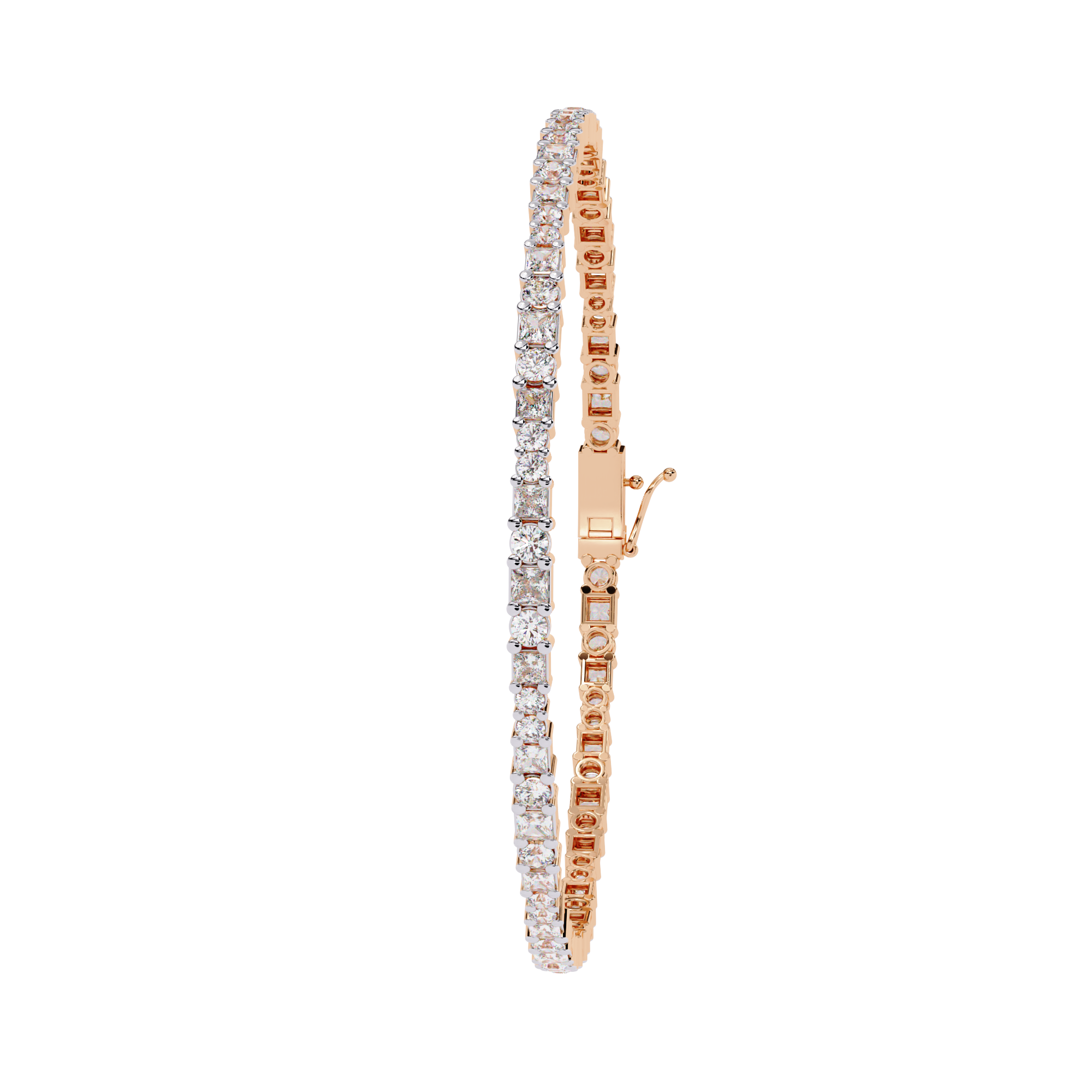 Fabulous  Bracelet With 18k Gold  Lab Grown Diamond.