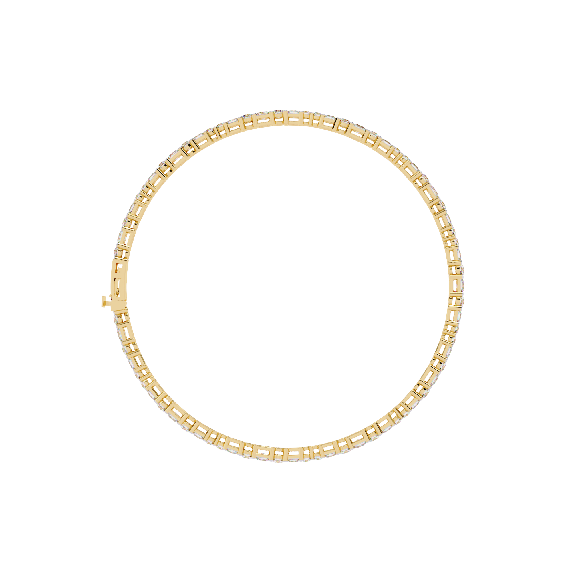 Fabulous  Bracelet With 18k Gold  Lab Grown Diamond.