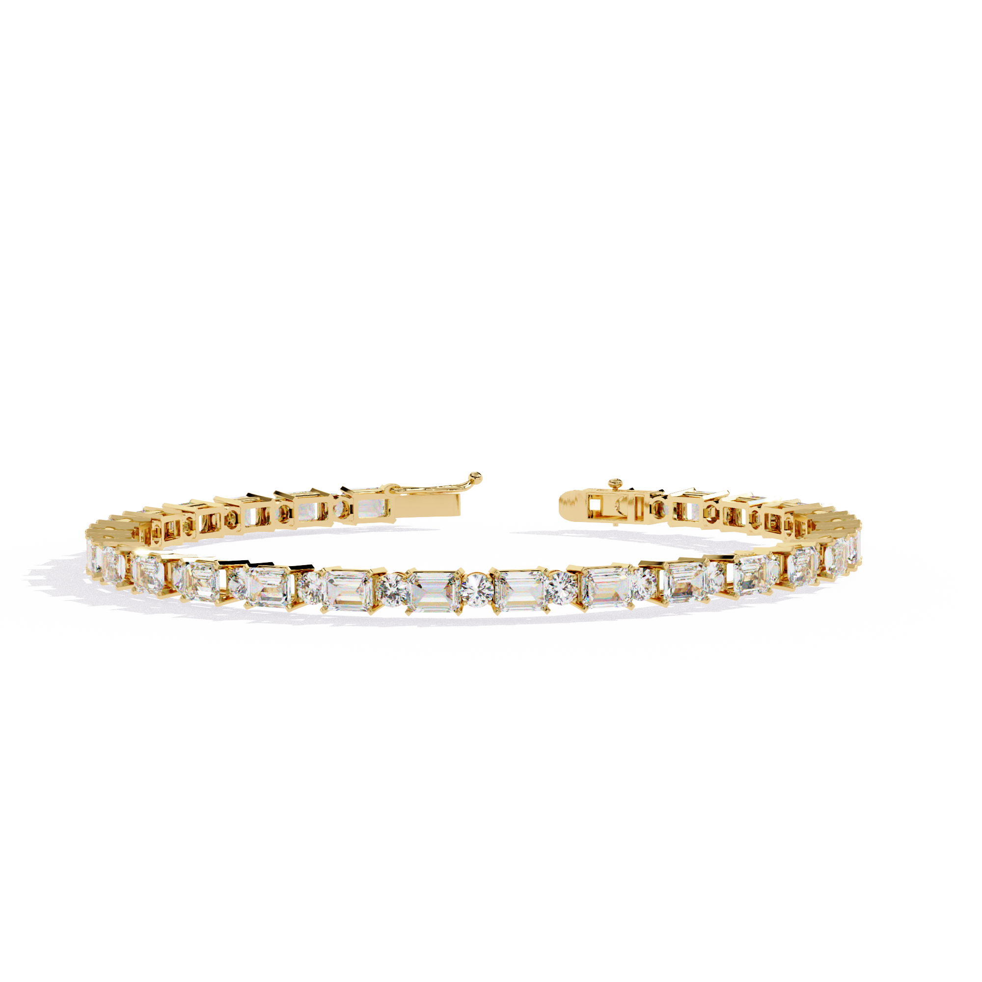 Fabulous  Bracelet With 18k Gold  Lab Grown Diamond.