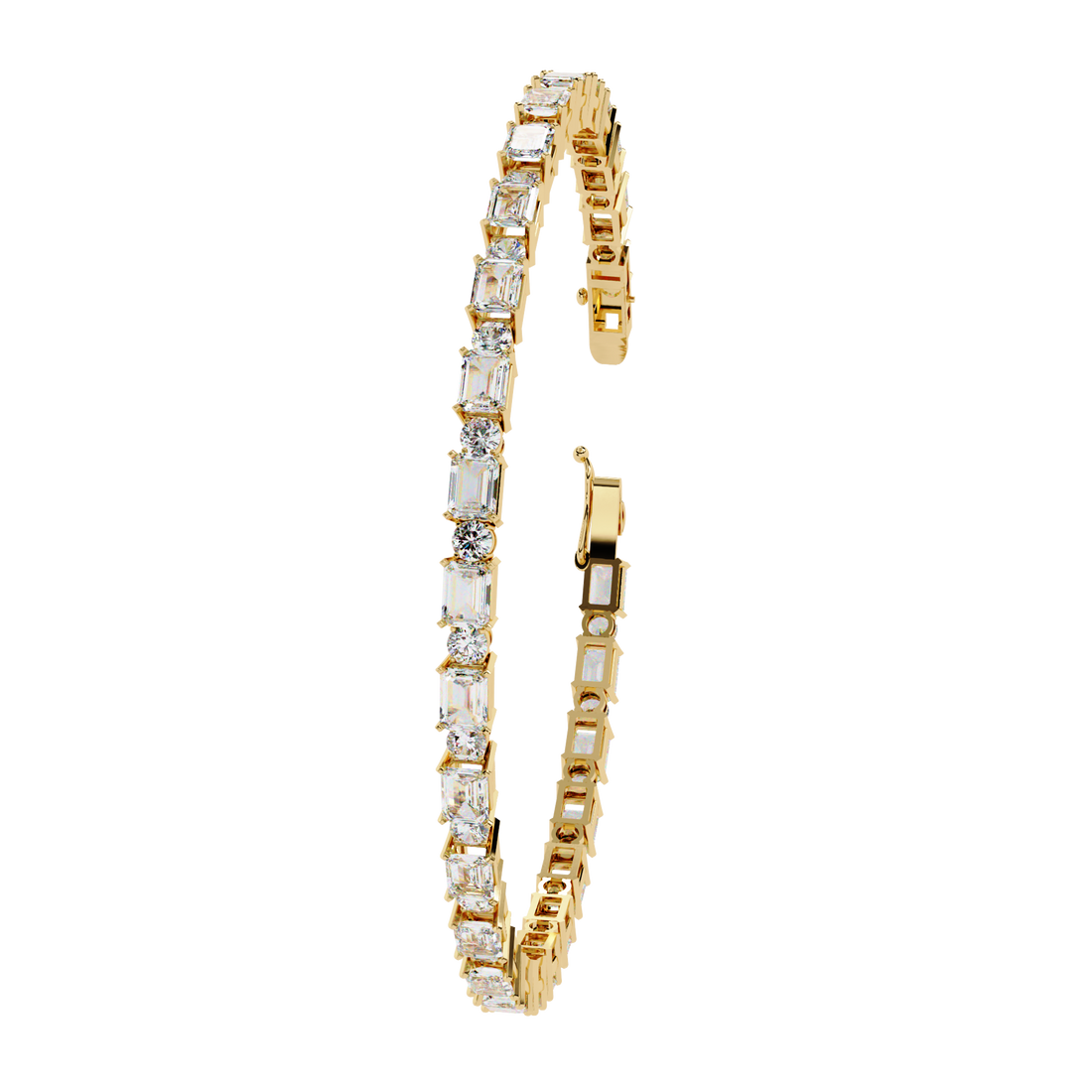 Fabulous  Bracelet With 18k Gold  Lab Grown Diamond.