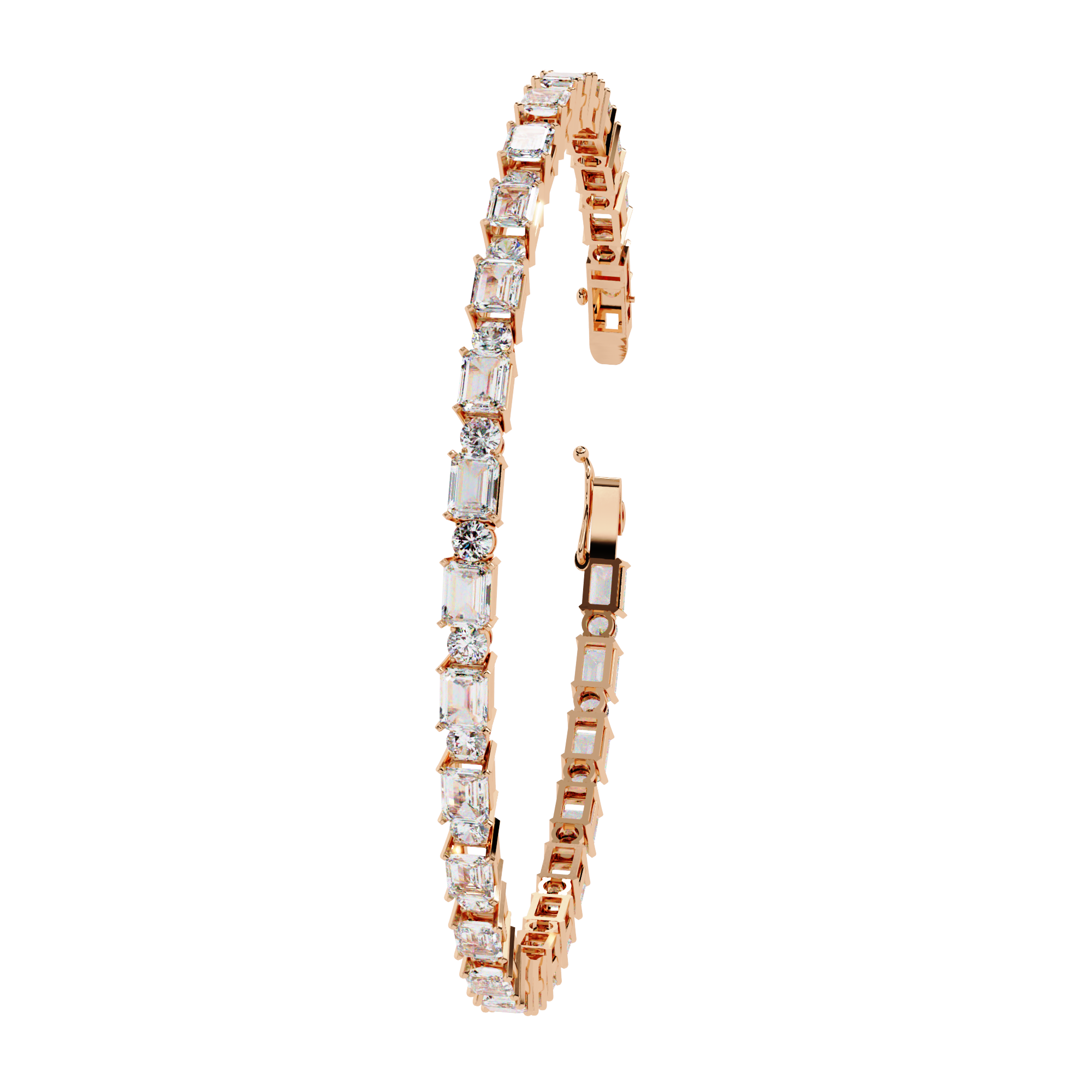 Fabulous  Bracelet With 18k Gold  Lab Grown Diamond.