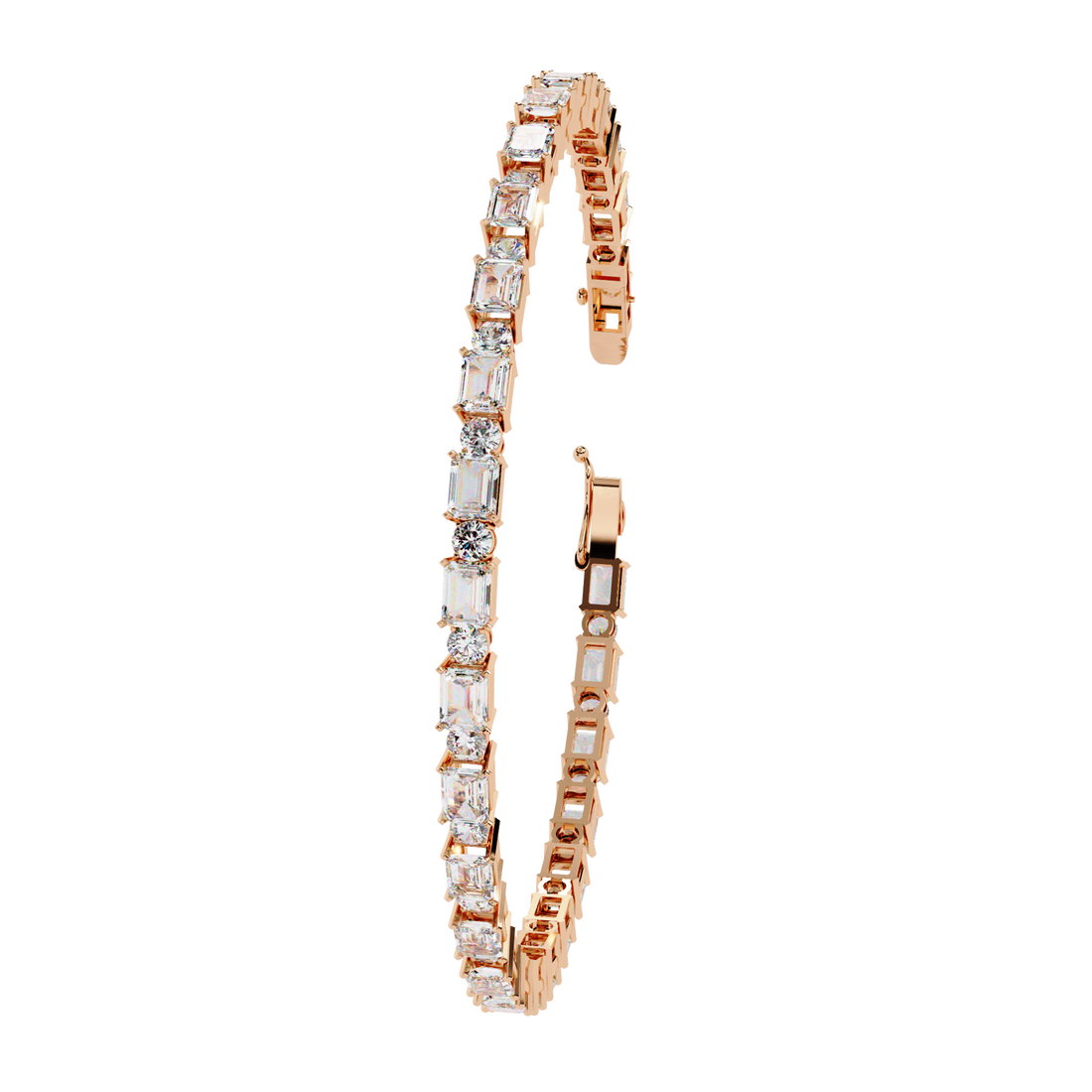 Fabulous  Bracelet With 18k Gold  Lab Grown Diamond.