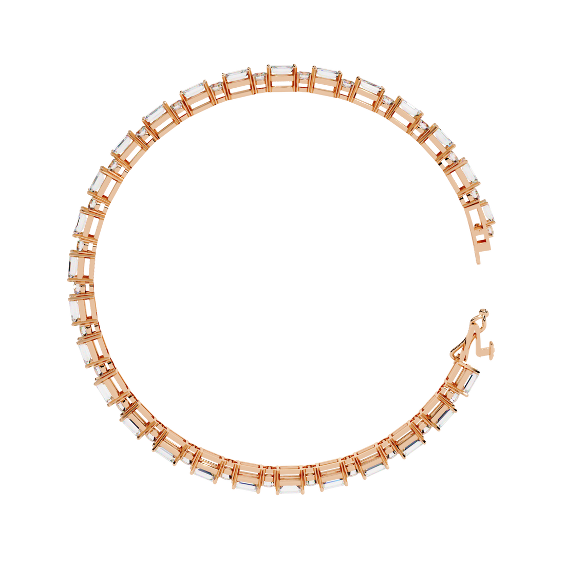 Fabulous  Bracelet With 18k Gold  Lab Grown Diamond.