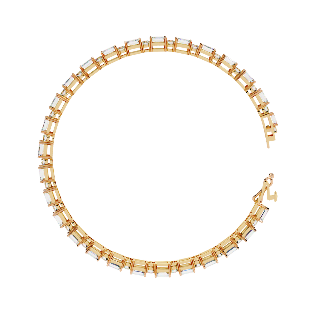 Fabulous  Bracelet With 18k Gold  Lab Grown Diamond.