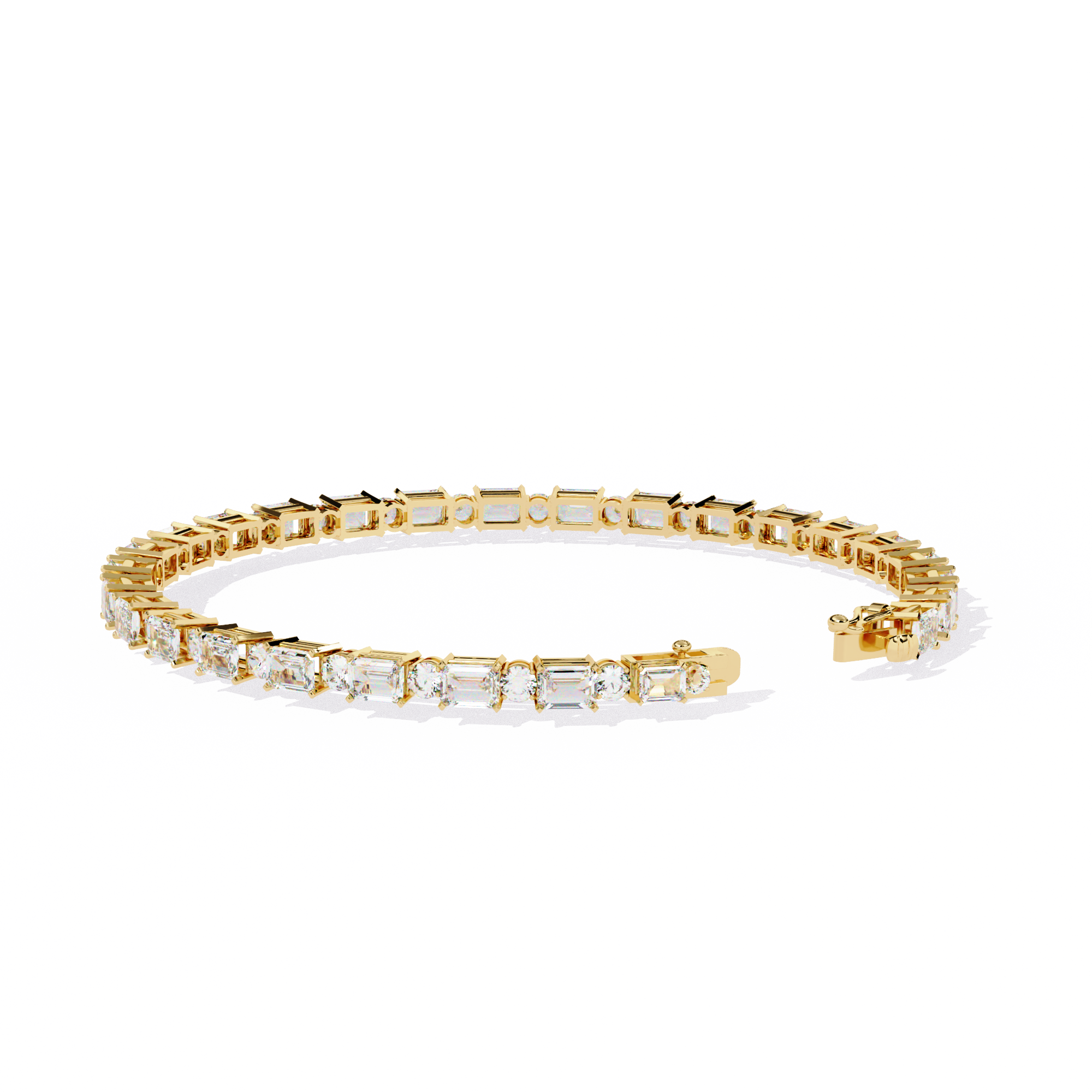 Fabulous  Bracelet With 18k Gold  Lab Grown Diamond.