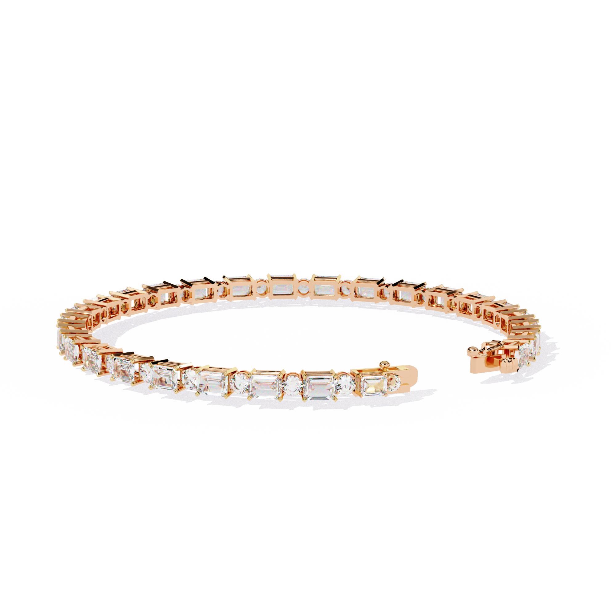 Fabulous  Bracelet With 18k Gold  Lab Grown Diamond.