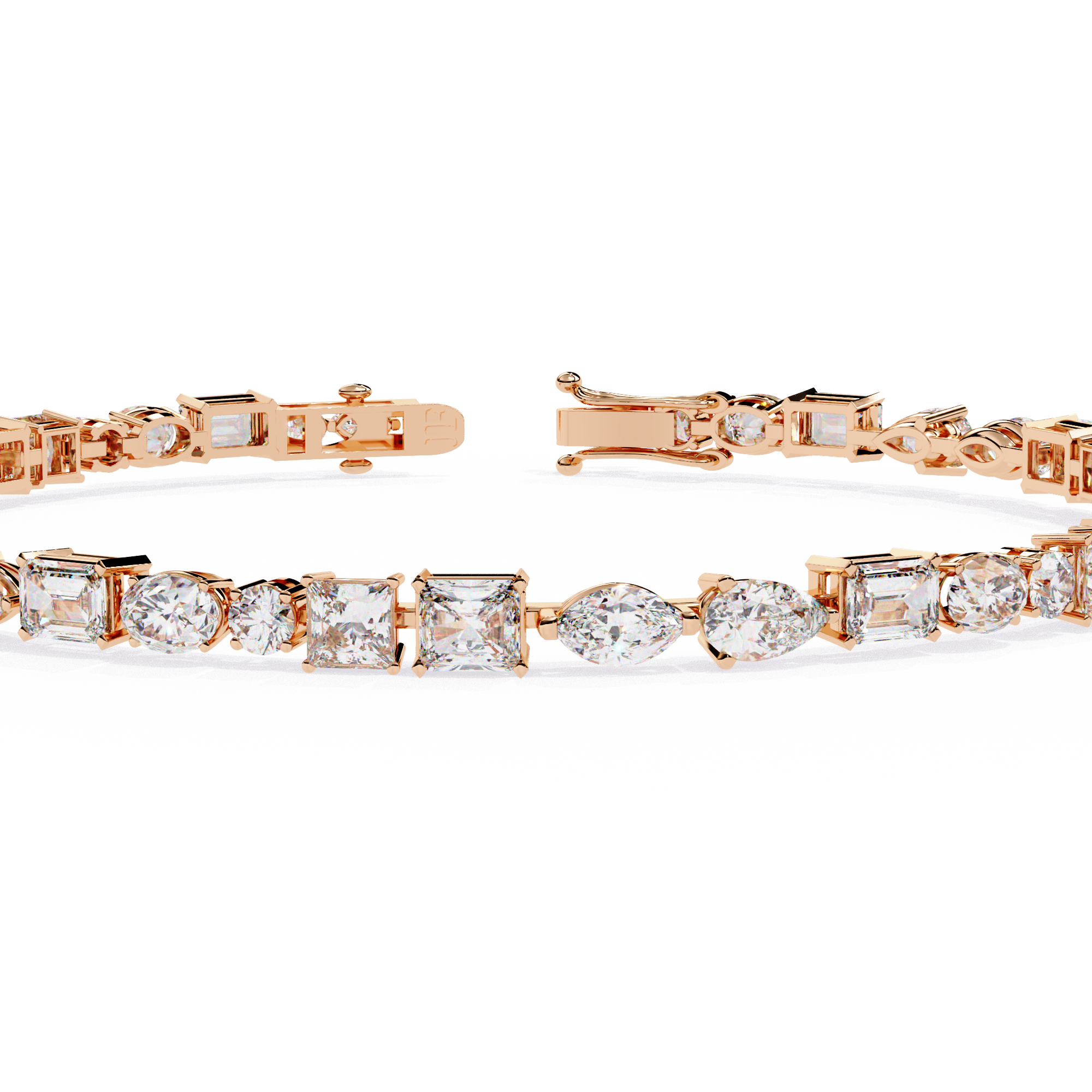 Fabulous  Bracelet With 18k Gold  Lab Grown Diamond.