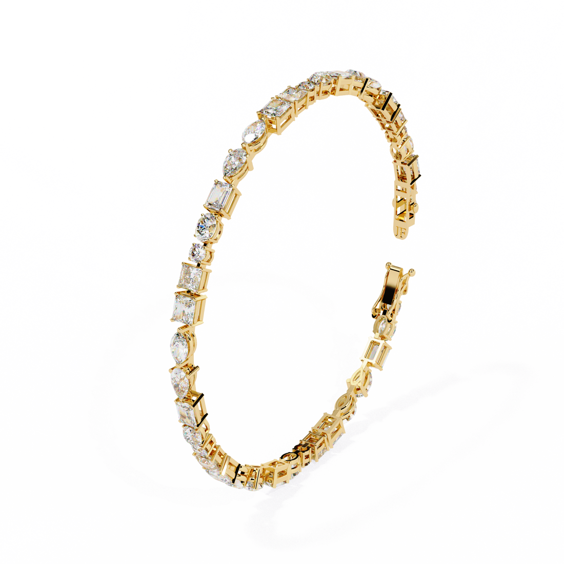 Fabulous  Bracelet With 18k Gold  Lab Grown Diamond.