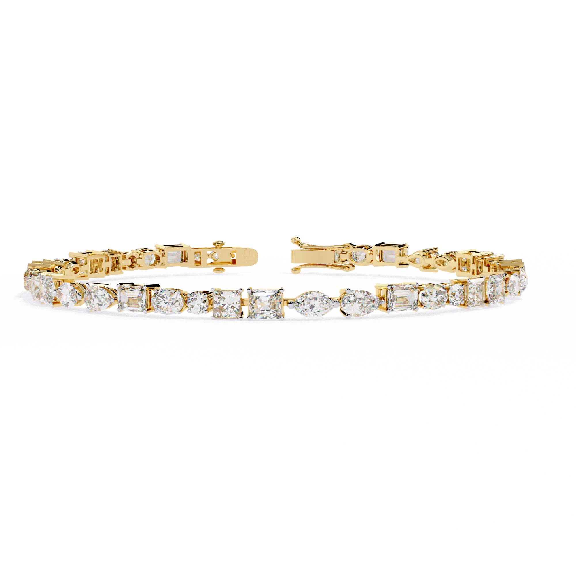Fabulous  Bracelet With 18k Gold  Lab Grown Diamond.