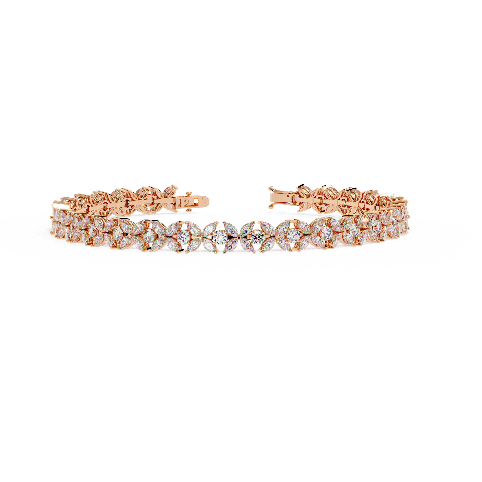 Fabulous  Bracelet With 18k Gold  Lab Grown Diamond.