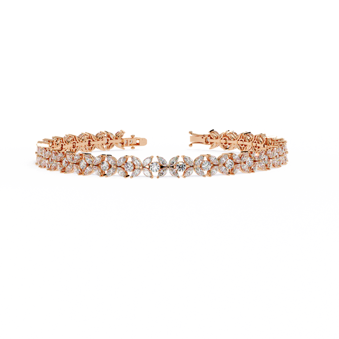 Fabulous  Bracelet With 18k Gold  Lab Grown Diamond.