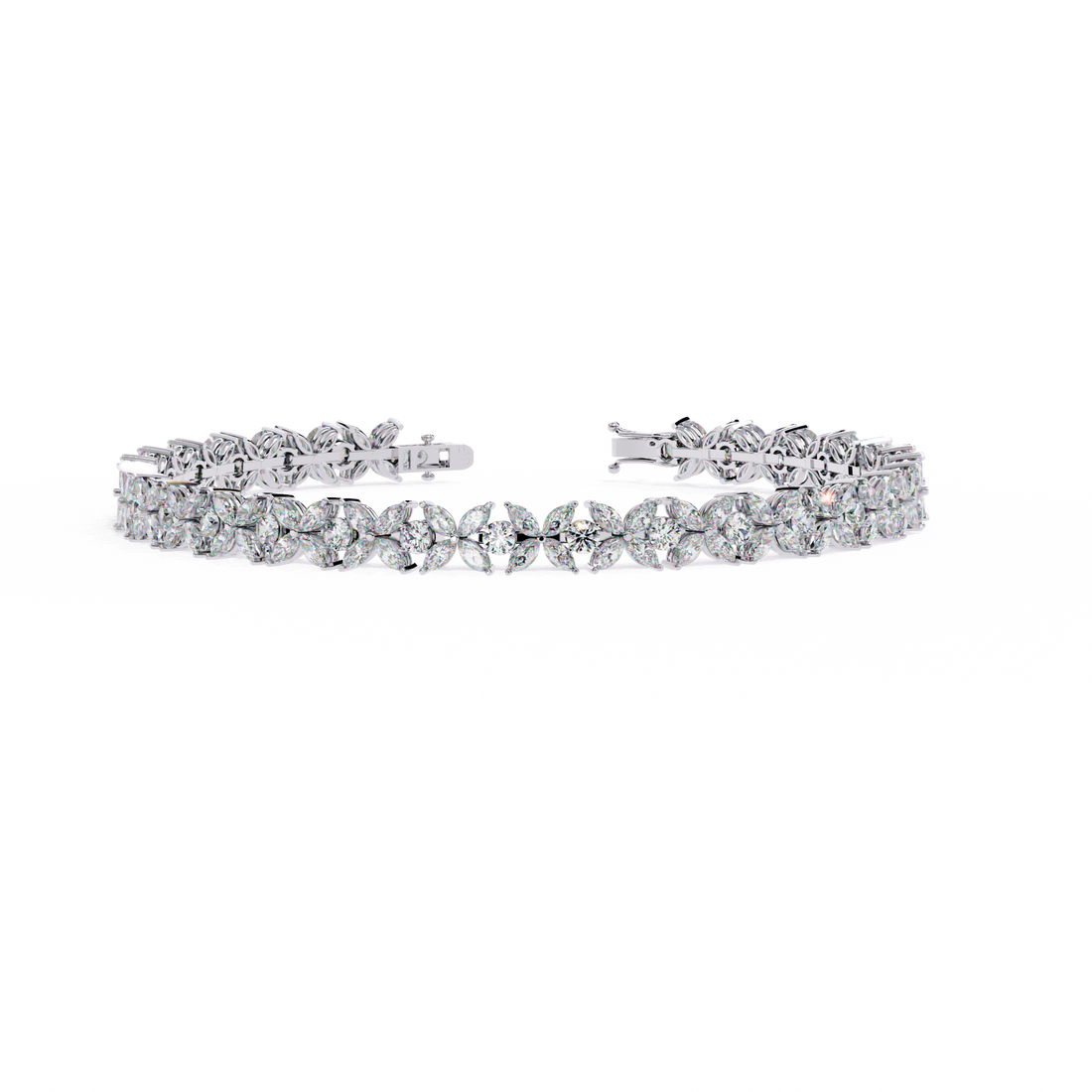 Fabulous  Bracelet With 18k Gold  Lab Grown Diamond.