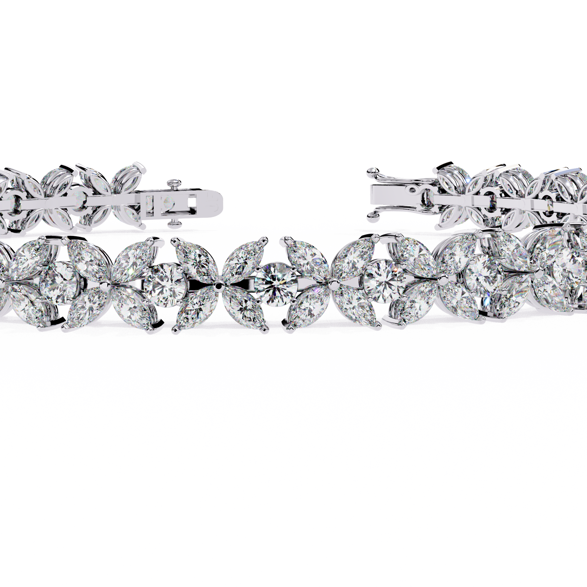 Fabulous  Bracelet With 18k Gold  Lab Grown Diamond.
