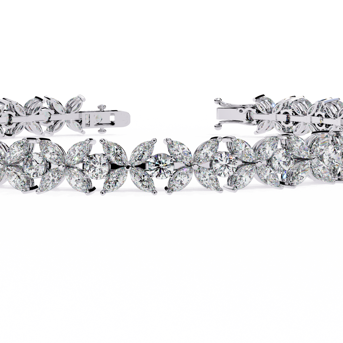 Fabulous  Bracelet With 18k Gold  Lab Grown Diamond.