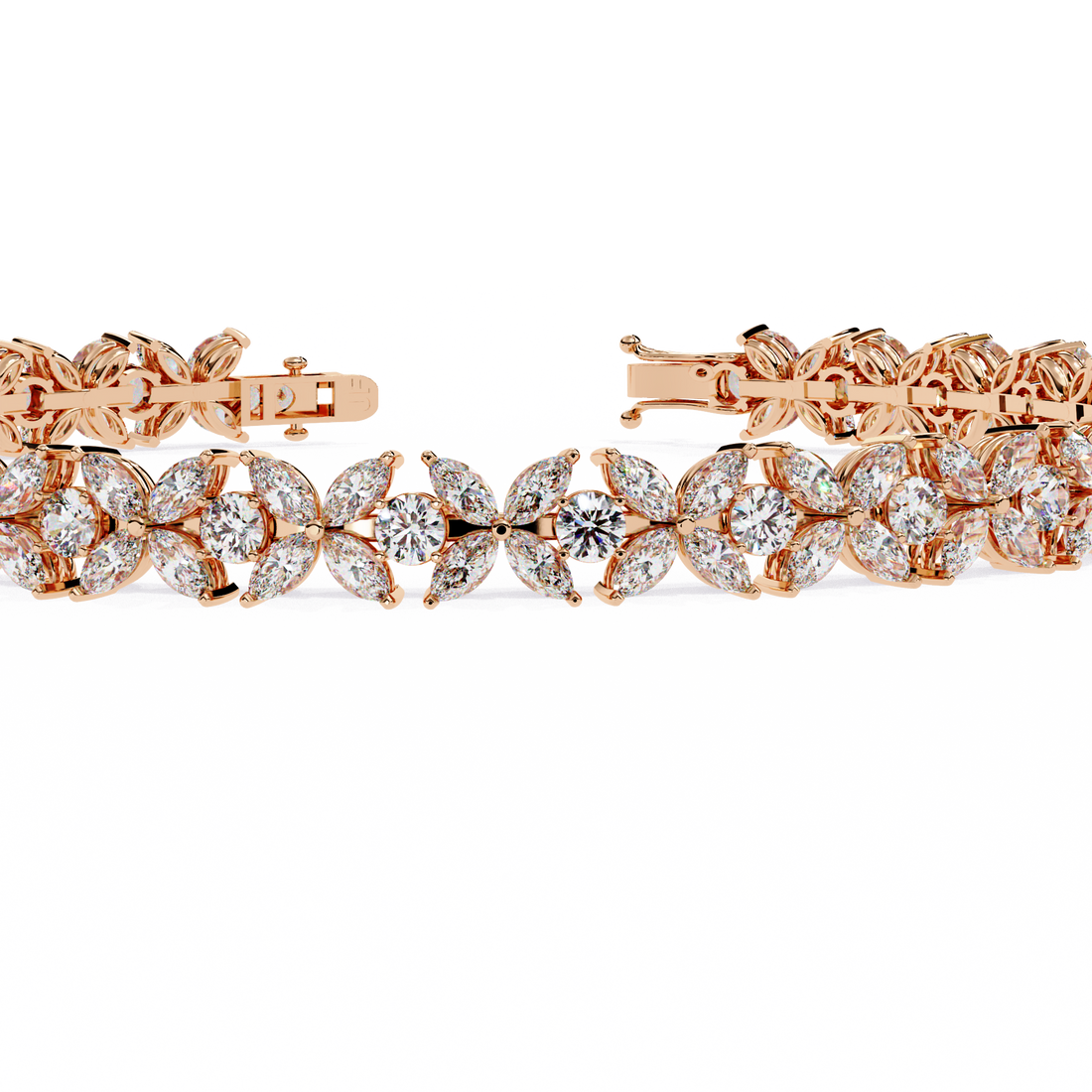 Fabulous  Bracelet With 18k Gold  Lab Grown Diamond.