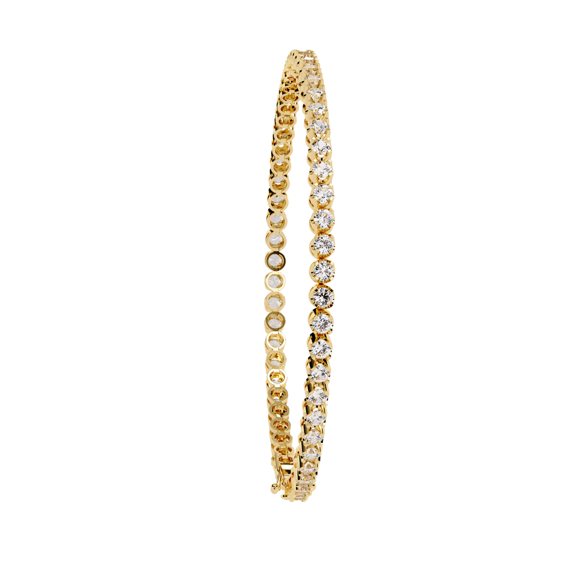 Fabulous  Bracelet With 18k Gold  Lab Grown Diamond.