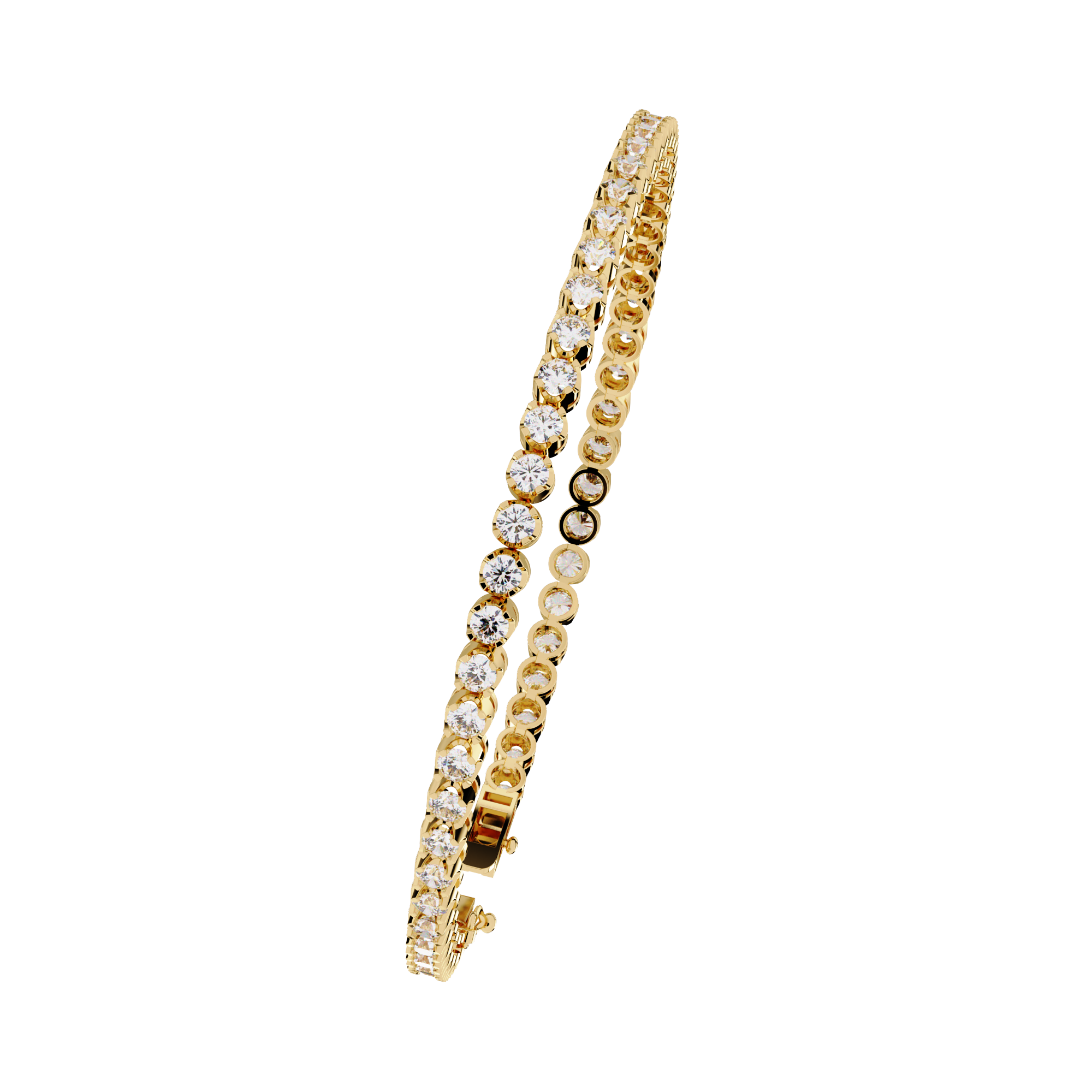 Fabulous  Bracelet With 18k Gold  Lab Grown Diamond.