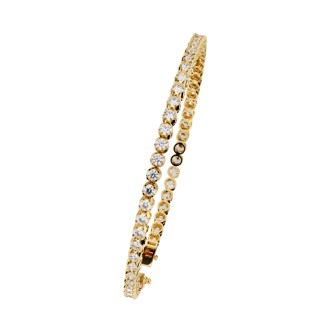 Fabulous  Bracelet With 18k Gold  Lab Grown Diamond.