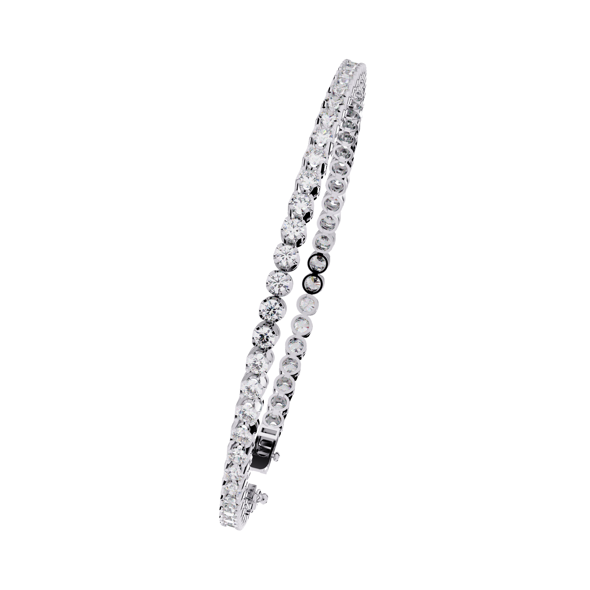 Fabulous  Bracelet With 18k Gold  Lab Grown Diamond.