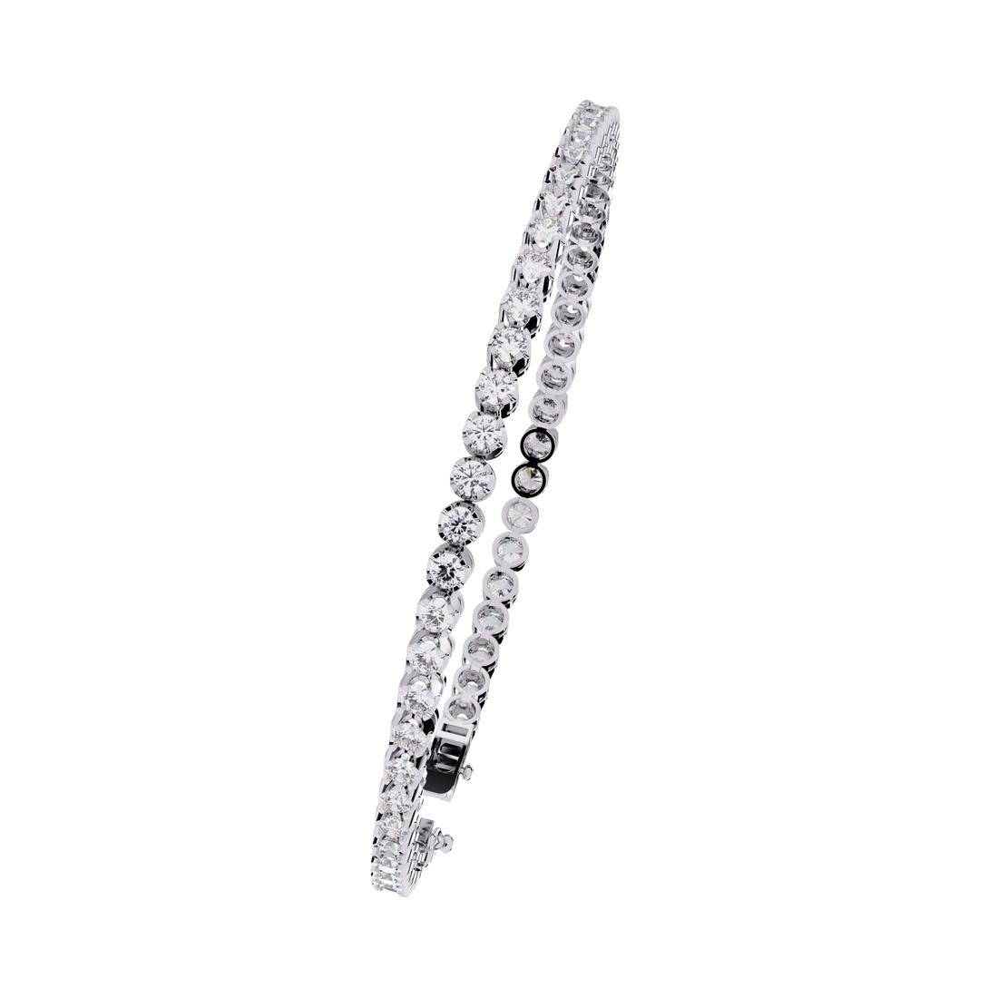 Fabulous  Bracelet With 18k Gold  Lab Grown Diamond.