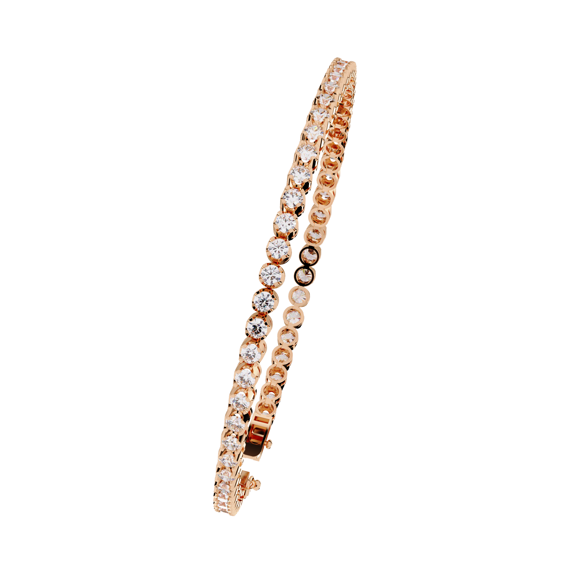 Fabulous  Bracelet With 18k Gold  Lab Grown Diamond.