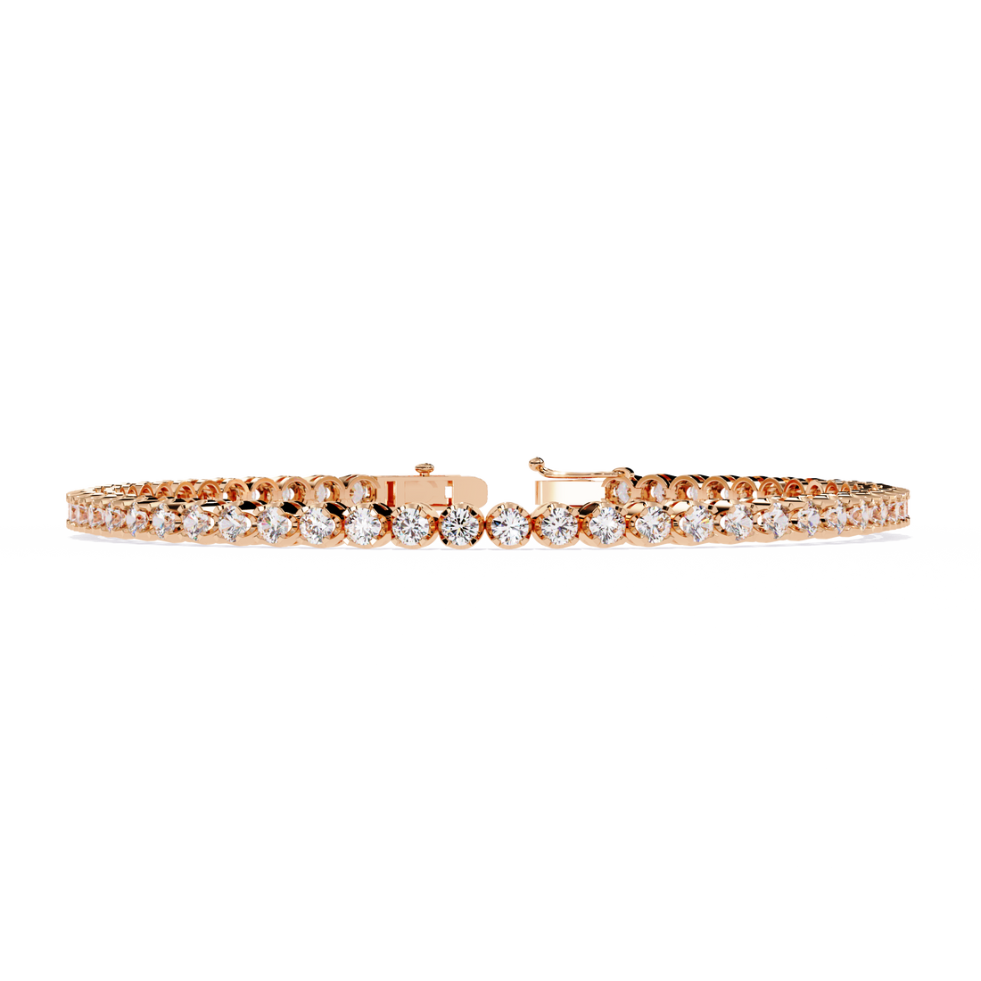 Fabulous  Bracelet With 18k Gold  Lab Grown Diamond.
