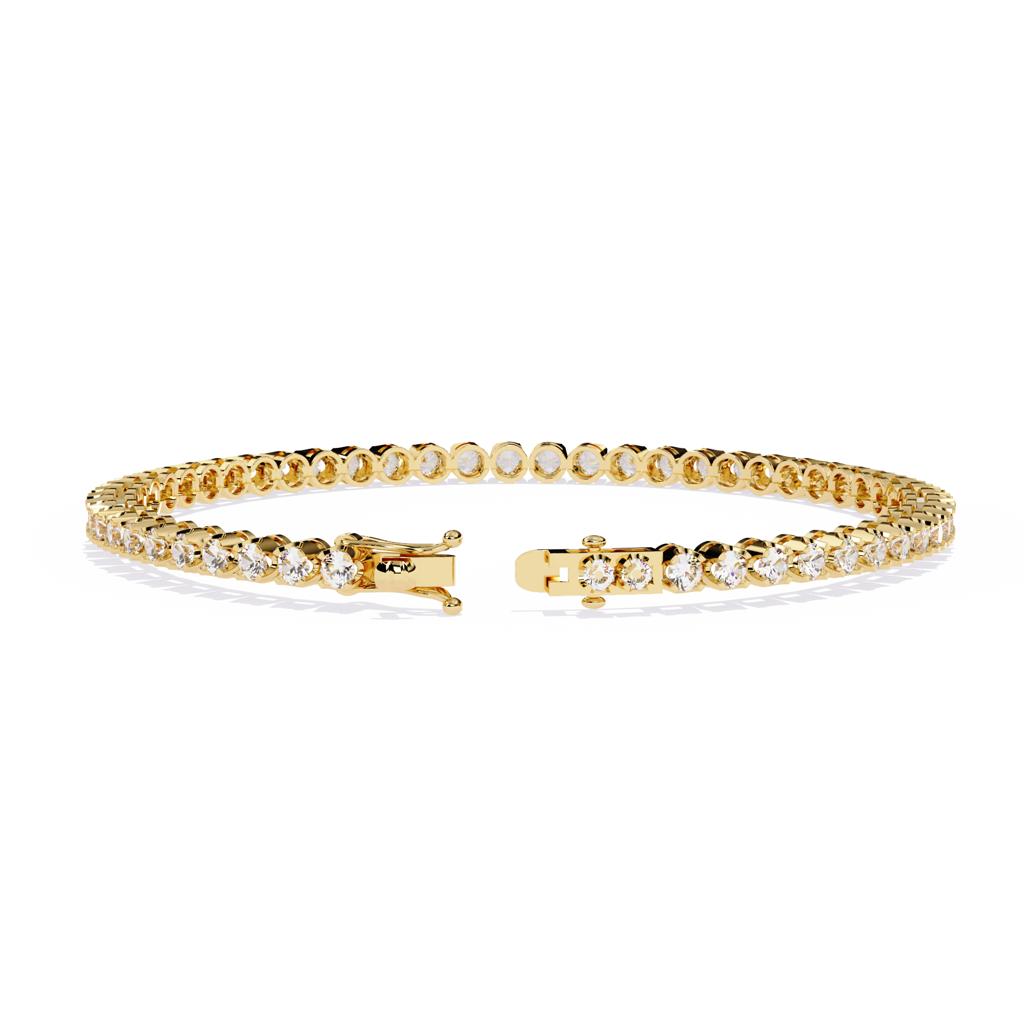 Fabulous  Bracelet With 18k Gold  Lab Grown Diamond.