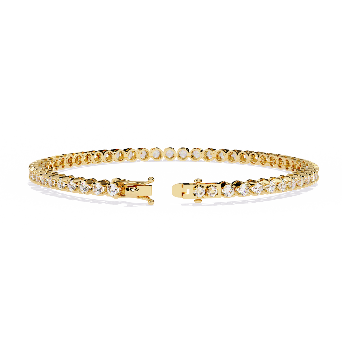 Fabulous  Bracelet With 18k Gold  Lab Grown Diamond.