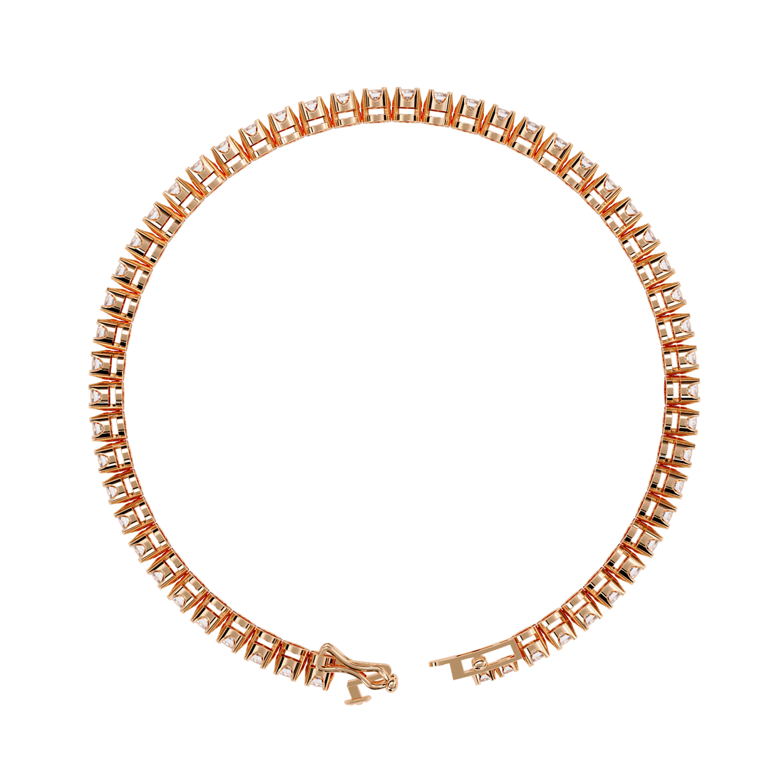 Fabulous  Bracelet With 18k Gold  Lab Grown Diamond.