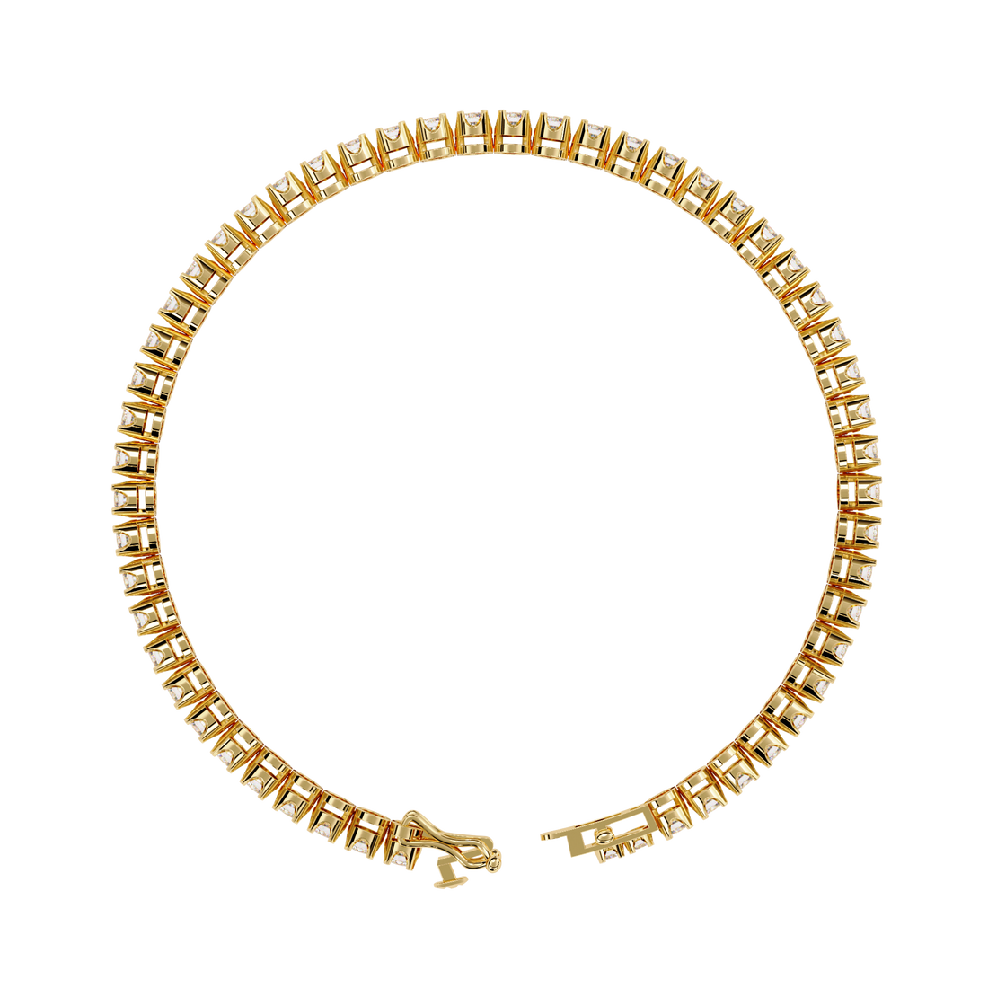 Fabulous  Bracelet With 18k Gold  Lab Grown Diamond.