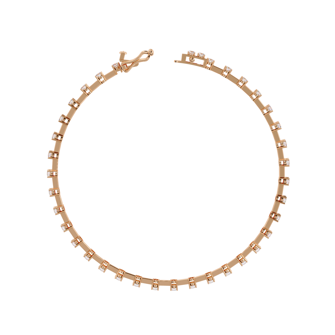 Fabulous  Bracelet With 18k Gold  Lab Grown Diamond.