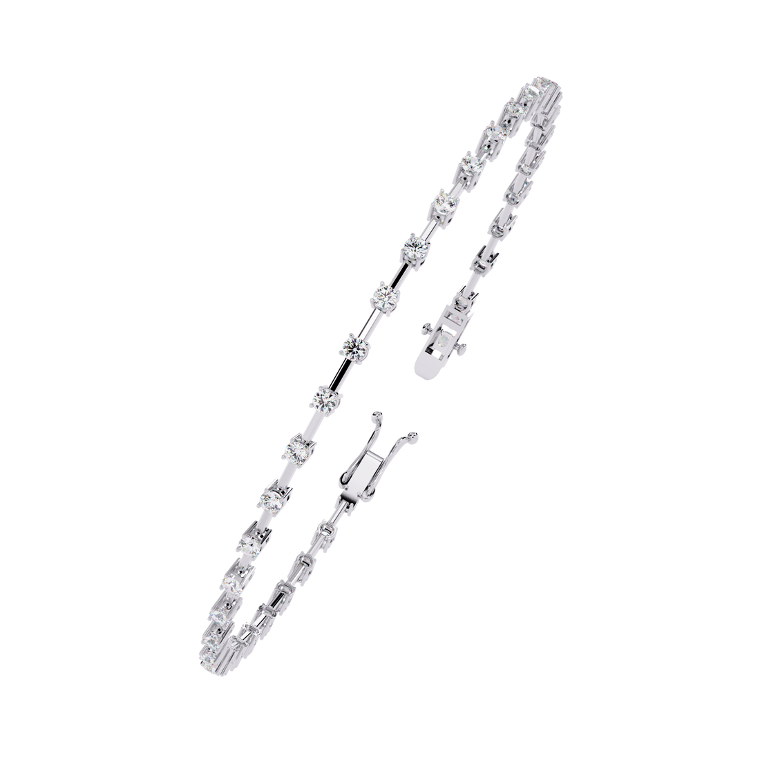 Fabulous  Bracelet With 18k Gold  Lab Grown Diamond.